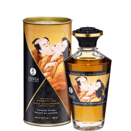 Shunga Warming Massage Oil Caramel 3.5 fluid ounces