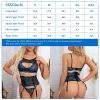 Women Lace Sexy Lingerie Set with Garter Belts Sexy Bra Unique Design Thong Lace Skirt Underwear Set Adjustable Straps for Dating Valentine's Day Hone