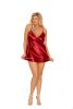 Modern Charmeuse Chemise With Deep V Front And Adjustable Straps
