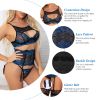 Women Lace Sexy Lingerie Set with Garter Belts Sexy Bra Unique Design Thong Lace Skirt Underwear Set Adjustable Straps for Dating Valentine's Day Hone